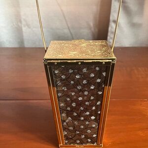 Vintage 1950's Majestic Lantern Lucite Stardust lace Purse Handbag